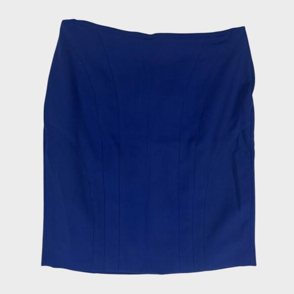 Banana Republic Factory Petite 12P Pencil Skirt Blue Back Zipper - Picture 1 of 9